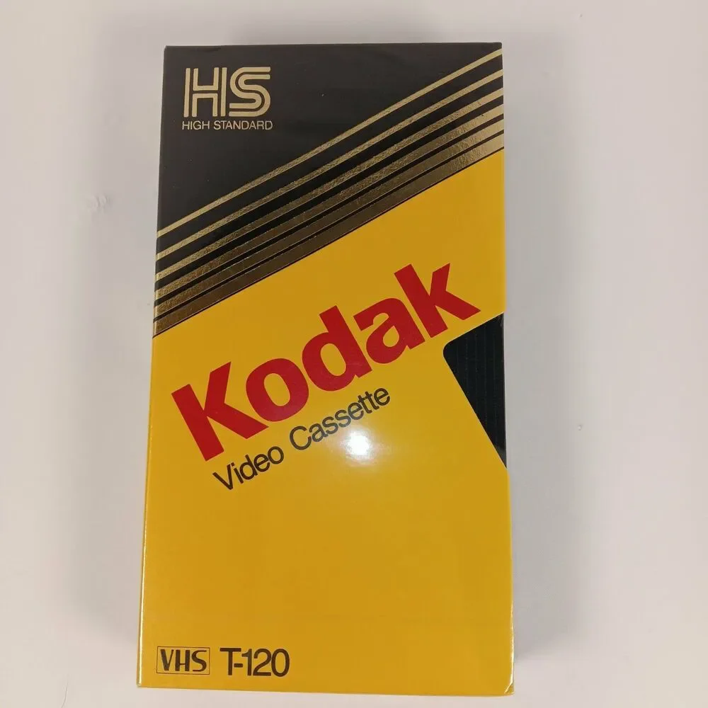 Kodak High Standard T-120 VHS Video Cassette Tape Blank 6 Hours Sealed Vintage